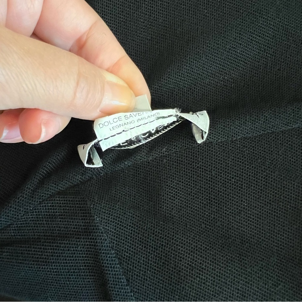 DOLCE&GABBANA 1998 VINTAGE BACKLESS MIDI TWEED DRESS, Black, size IT40/ US4 - Picture 16 of 17